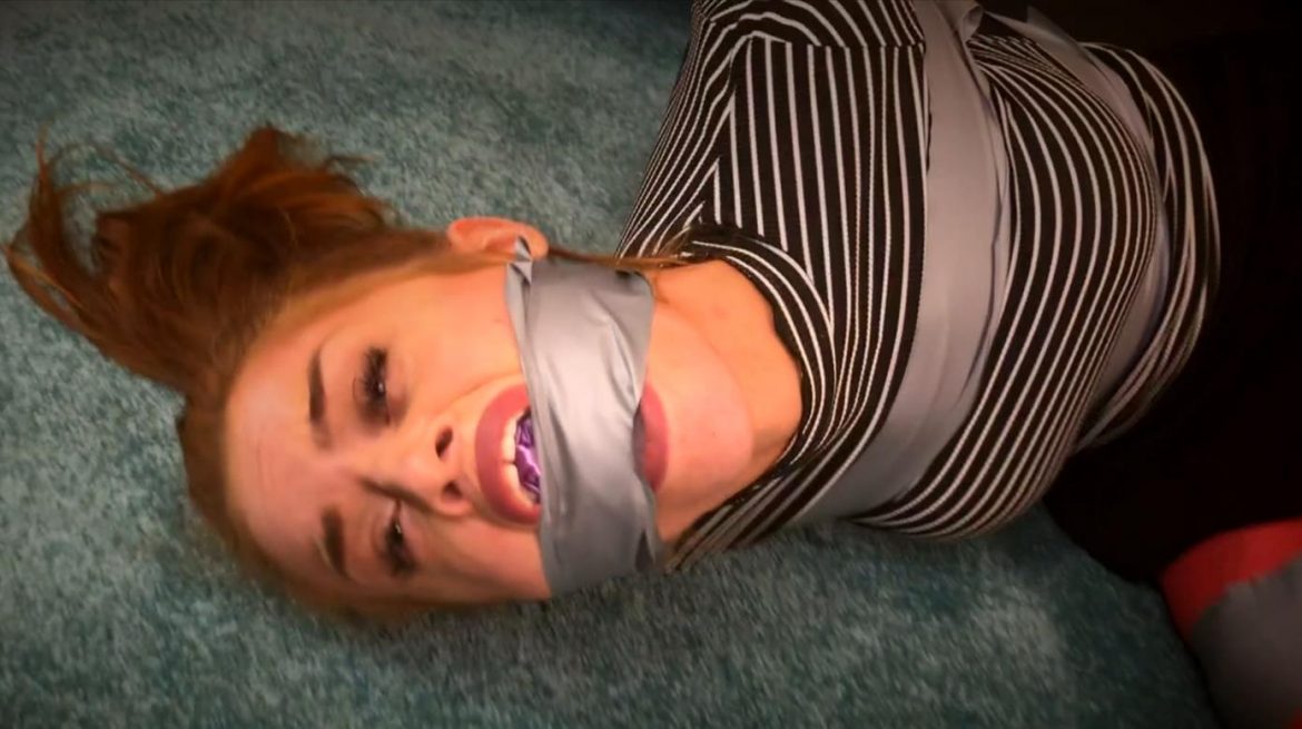 Tape bondage - Jasper Reed is taped tightly with duct tape - Ambushed and tape tied - Female Bondage
