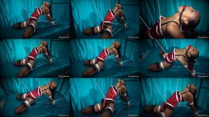 Rope bondage - Shinybound Honeydew - The Crotch Rope Part 1 of 2 - Quite a predicament!