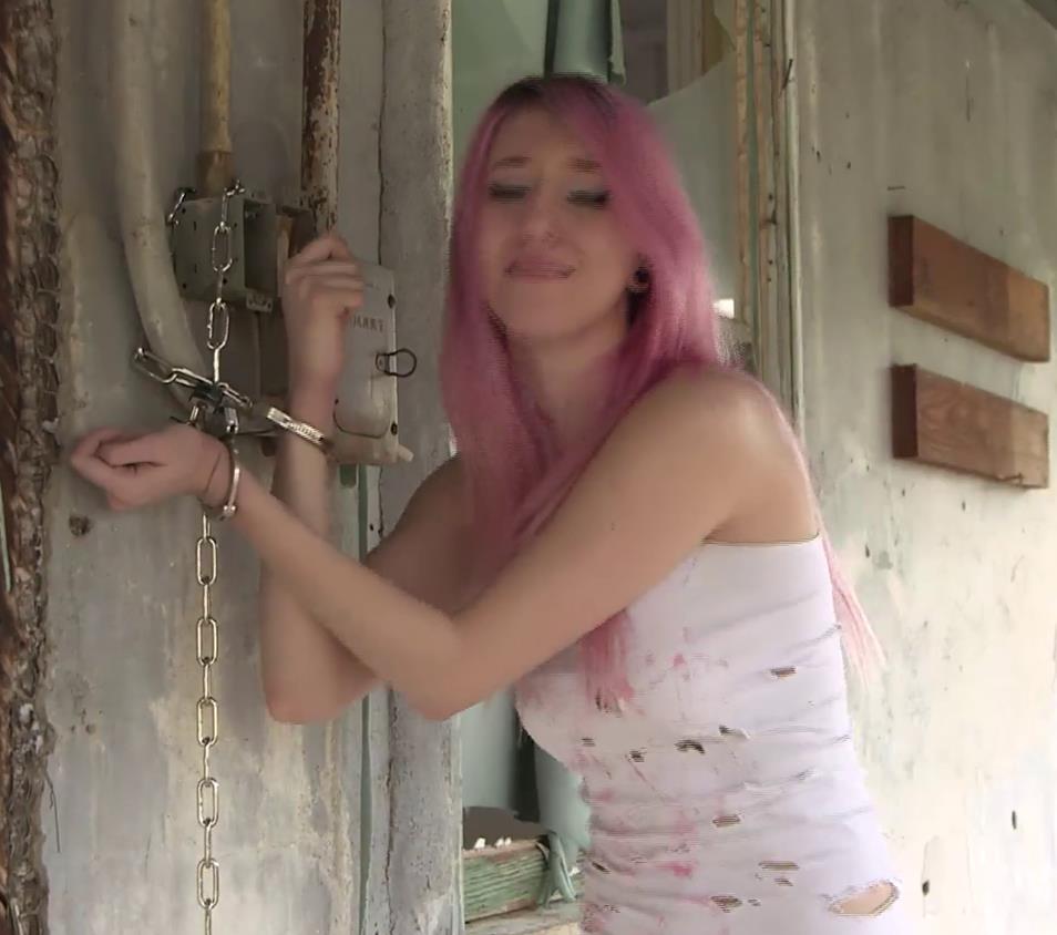 Handcuffs bondage - Creeper Kidnaps and Handcuffs Scarlett Rose - Metal bondage