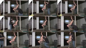 Rachel Adams is hooded, tied and tickled in the basement dungeon Part 2 of 2 - Beauty getting tight jute rope applied to her lucious body - More tickle torture!
